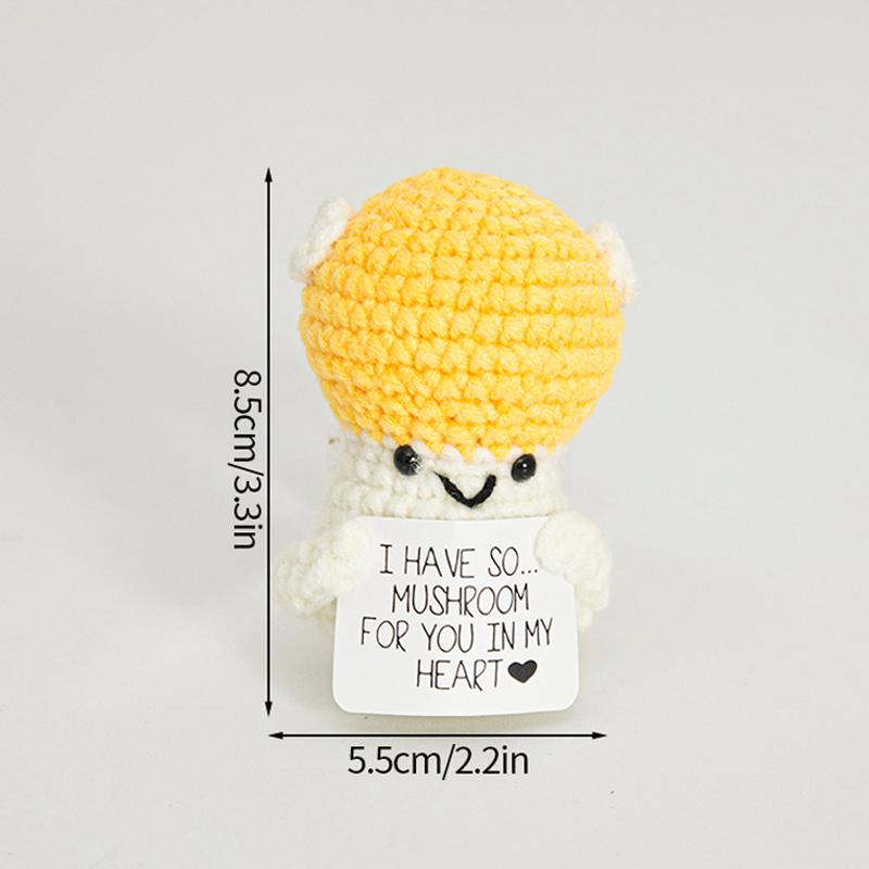 Positive Crochet Ornament Potato Desk Accessories Hand Knitted Ornament Offices Accessories Decoration Escritorio Accesorios