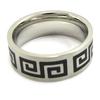 Стальное кольцо 'Зевс' Черное серебро