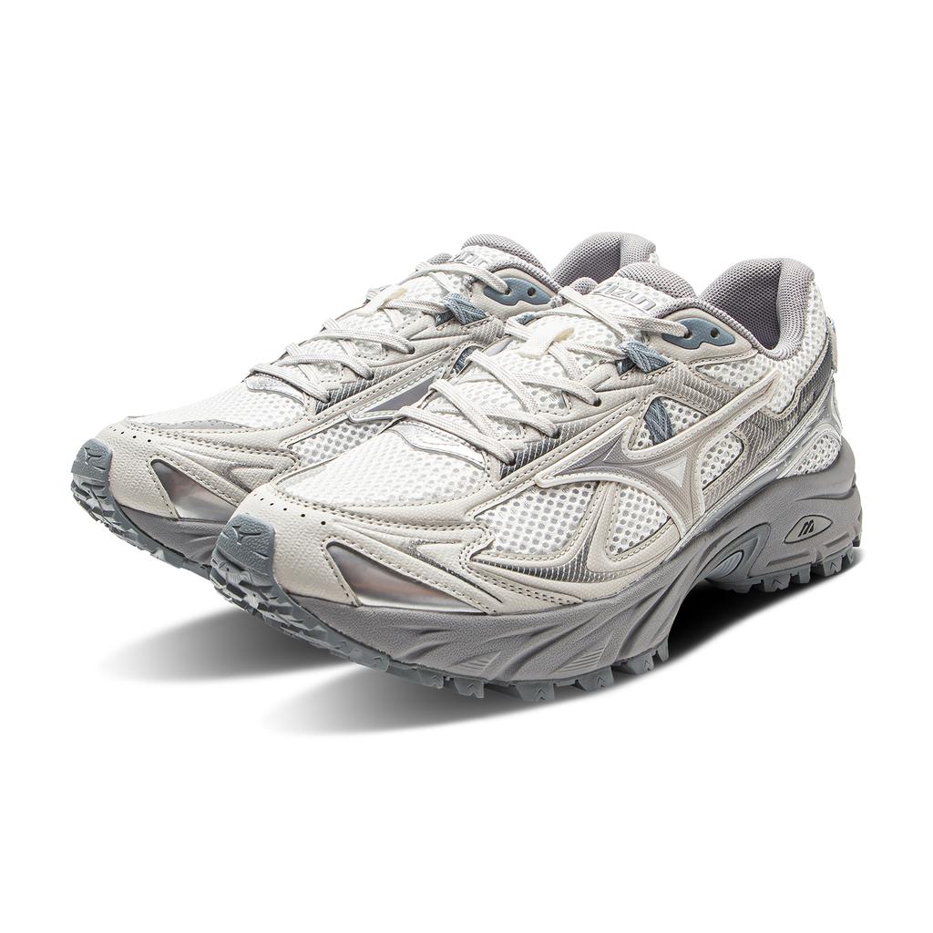 Mizuno Фиджи Тл В2 Мода Универсальный Океан Сердце Амортизация Поддержка Дышащие Низкие Беговые Кроссовки Унисекс Беговые Кроссовки Крутой-Серый Белый D1GH251902