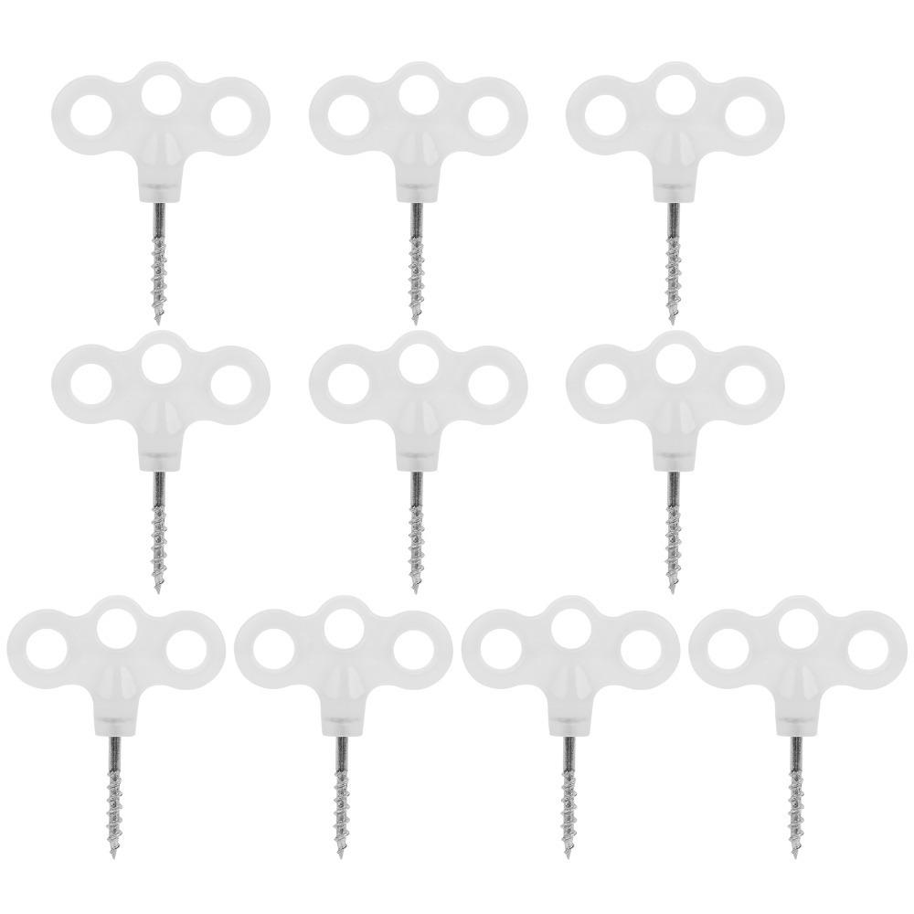 10 Pcs Glowing Tent Pegs Stainless Steel Screw Pegs Durable Ground Pegs Hiking