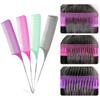 3pcs Hairbrush Hair Styling Combs Tailed Comb Set Coloring Dyeing Comb Salon Tool Sectioning Highlighting Weaving Cutting Comb