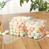 1pc With Cover  Food Candy Storage Containe Mini Acrylic Square Box Transparent Plastic Storage Box