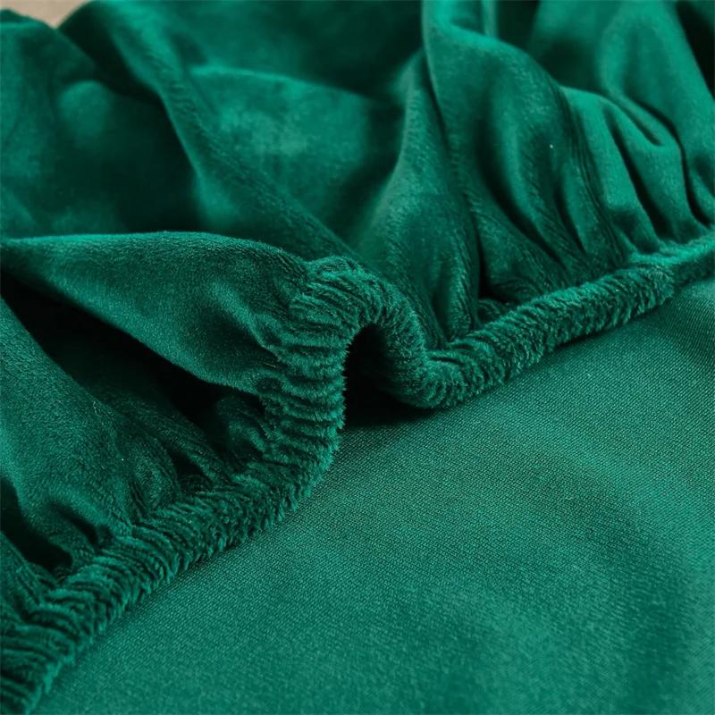 Мягкий бархатный эластичный чехол для кресла с подголовником, эластичный регулируемый чехол для кресла, съемные чехлы для дивана с подголовником и чехлом для подушки сиденья