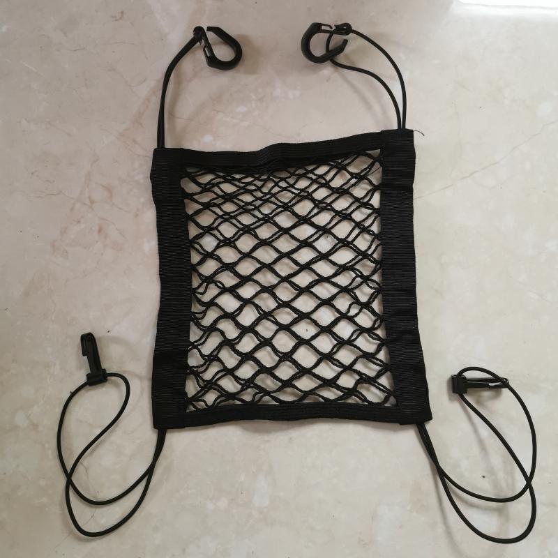 1PC Car Interior Accessories Black Seat Back Storage Elastic Mesh Net Bag Between Luggage Holder Pocket
