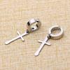 1 pairs No Piercing Earrings Stainless Steel Clip-on Fake Earring Round Ear Clip For Women Men Punk Party Fashion Sexy Jewelry