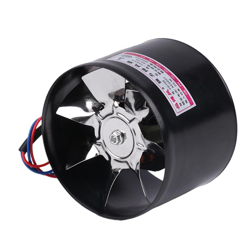 4-дюймовый вентилятор для дома, кухни, металлическая труба, вытяжной вентилятор, мини-вытяжка, ванная комната, туалет, настенный вентилятор, канальный вентилятор