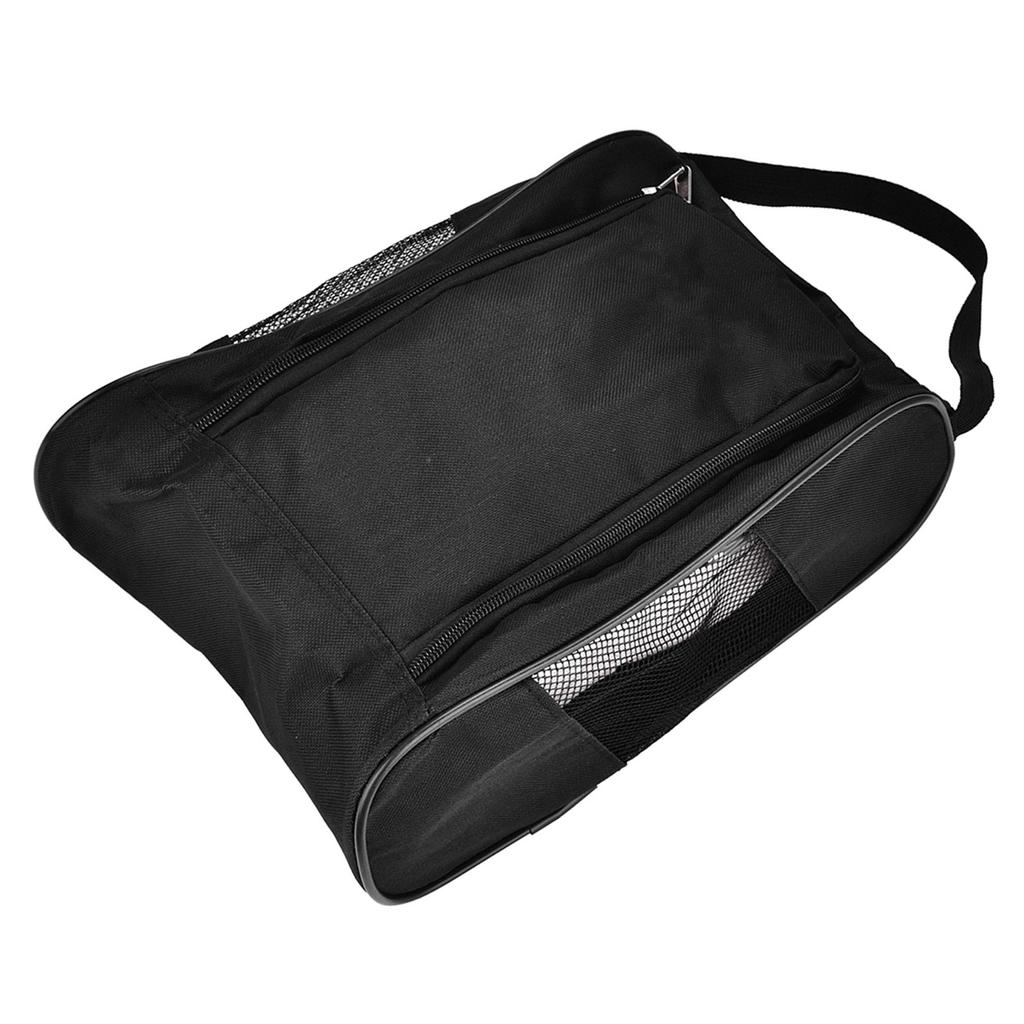 Портативная дышащая сумка для обуви для гольфа, чехол, карманный чехол для хранения спортивных аксессуаров(черный)