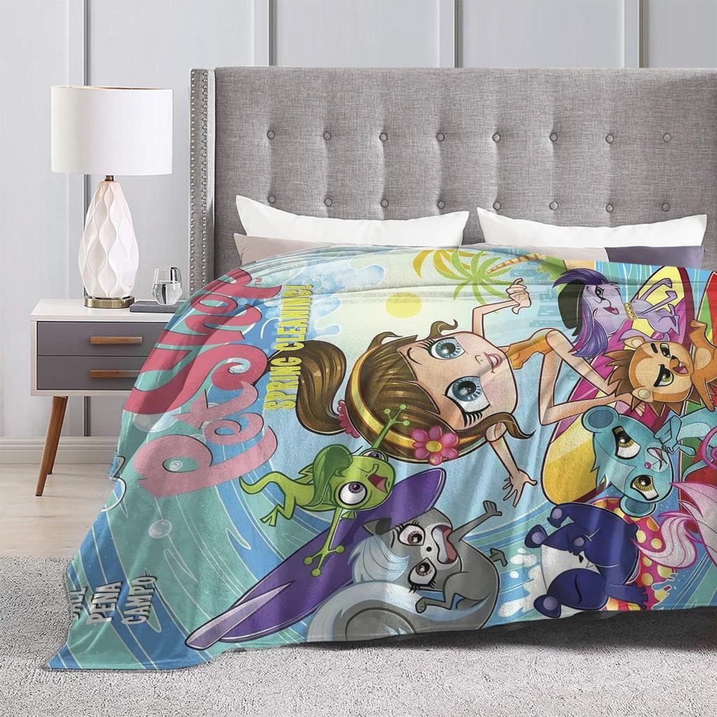 Littlest Pet Shop Blankets Quality Warm Soft Throw Blanket Winter Airplane Travel Couch Chair Sofa Bed Fashion Bedspread