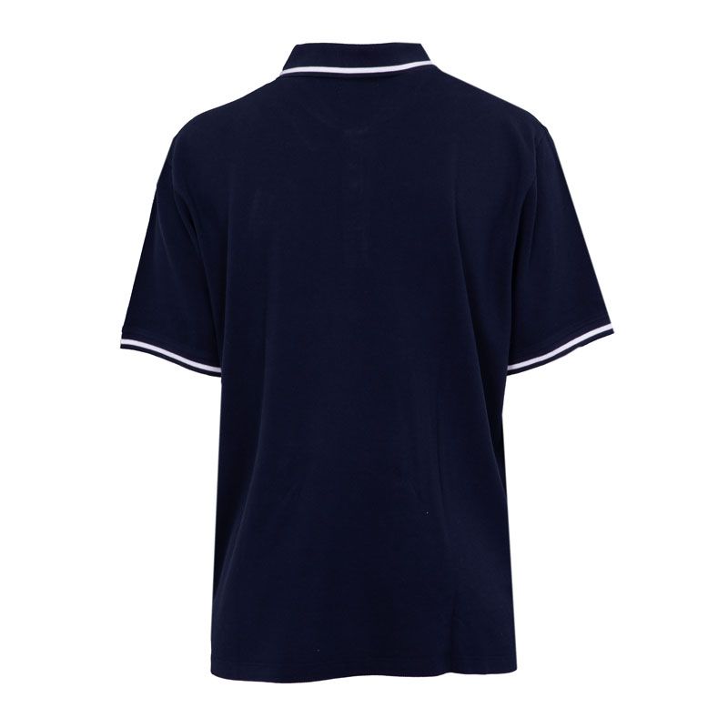 Plus Size Cotton Polo Shirt with Embroidered Logo Piping Men DOCKERS