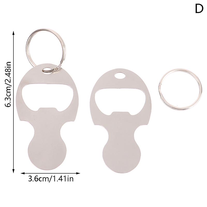 2Pcs Metal Shopping Cart Tokens Trolley Token Key Ring Keychain For Home Outdoor