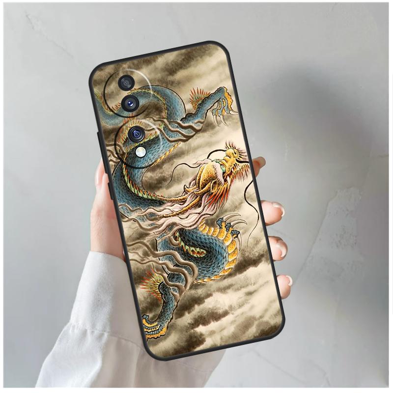 Chinese Dragon Case For Honor X9a X8a X6a X7a X6 X7 X8 X9 X9b X8b Honor 70 50 90 Lite Magic 5 6 Pro Cover