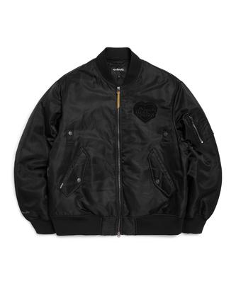 Heart Collection Ma-1 Padded Jacket - Black