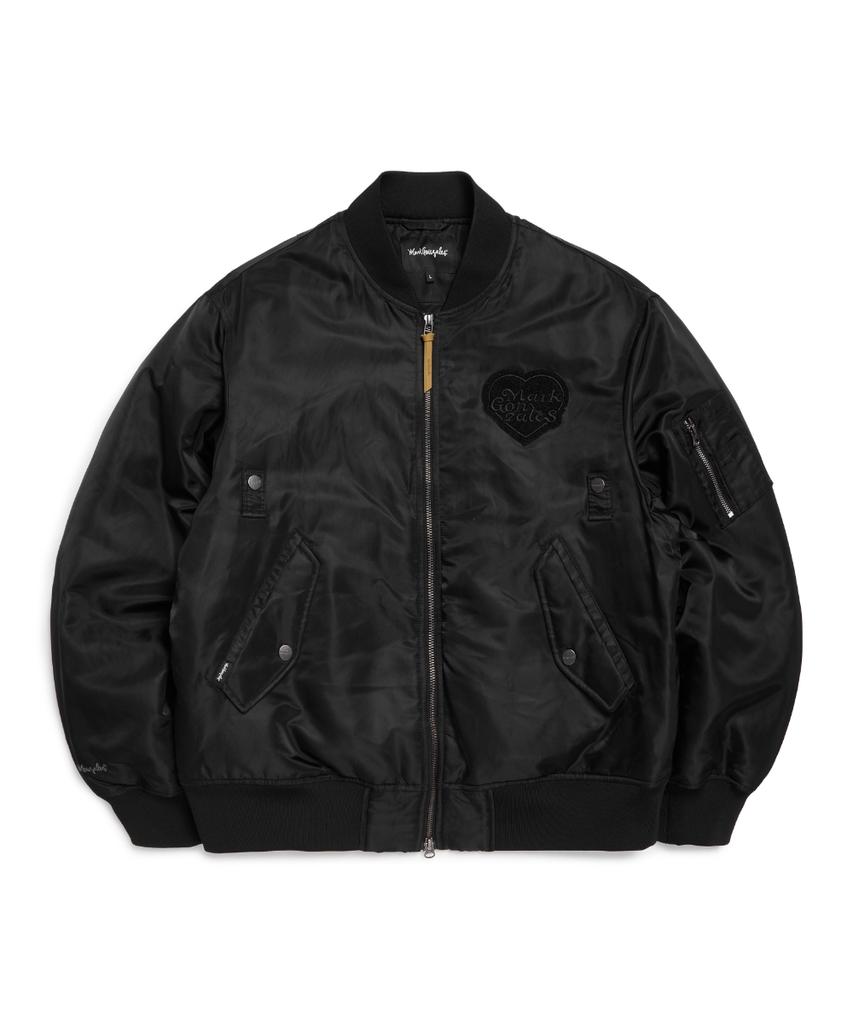 Mark Gonzales Heart Collection Ma-1 Padded Jacket - Black
