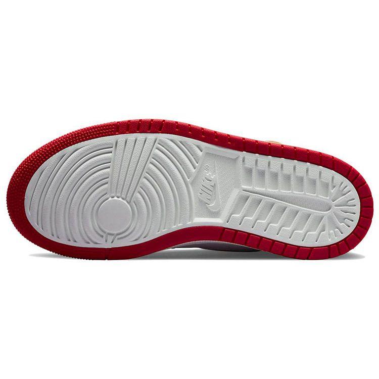 Air Jordan 1 Zoom Air Comfort Fire Red Hot Curry Женские кроссовки Белые CT0979-603