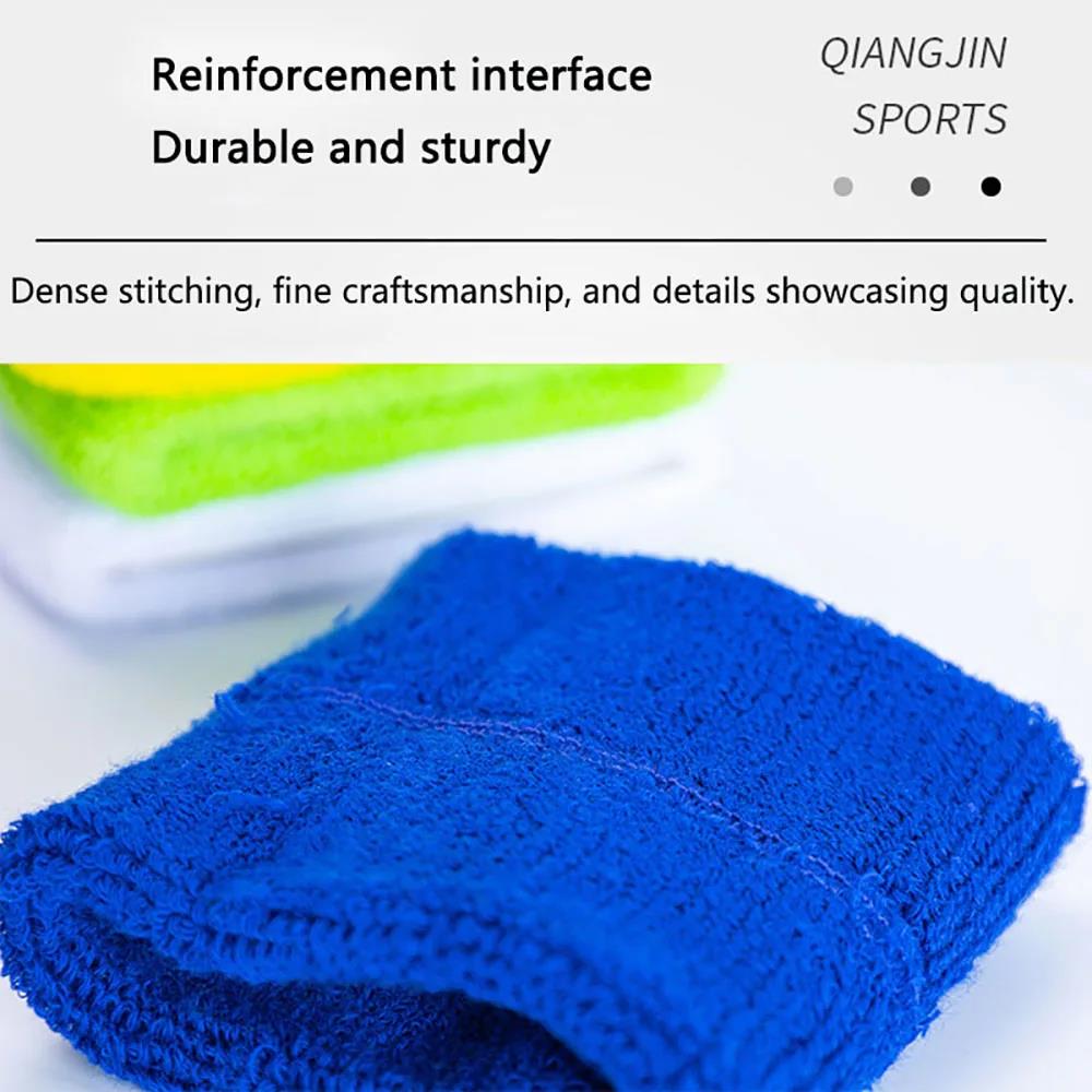 1/10pcs Wrist Support Band Wristband Sport Bracers Sweat Towel Cuff Tennis Wrist Guard Protector Strap Fitness Run Sweatband Gym 1
