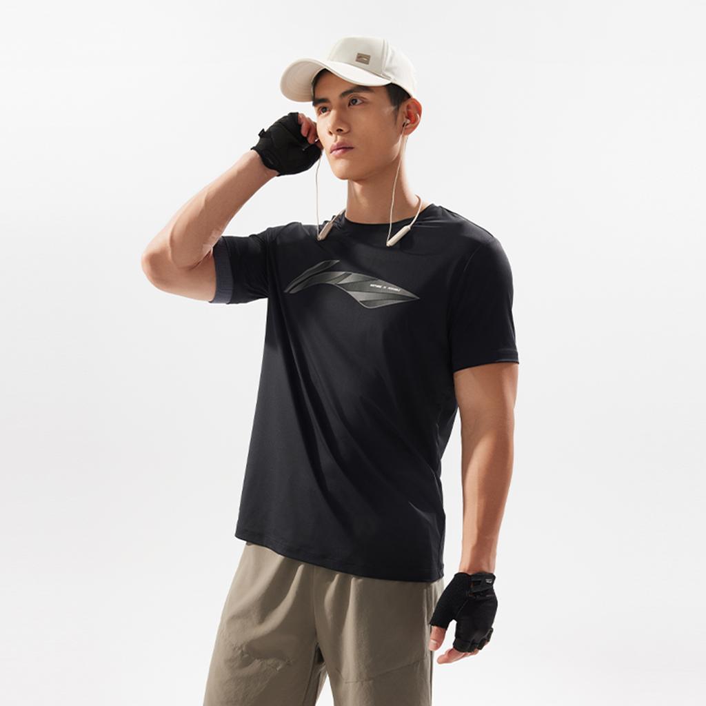 Мужская футболка Li Ning Fitness Series Черная ATSV107-1