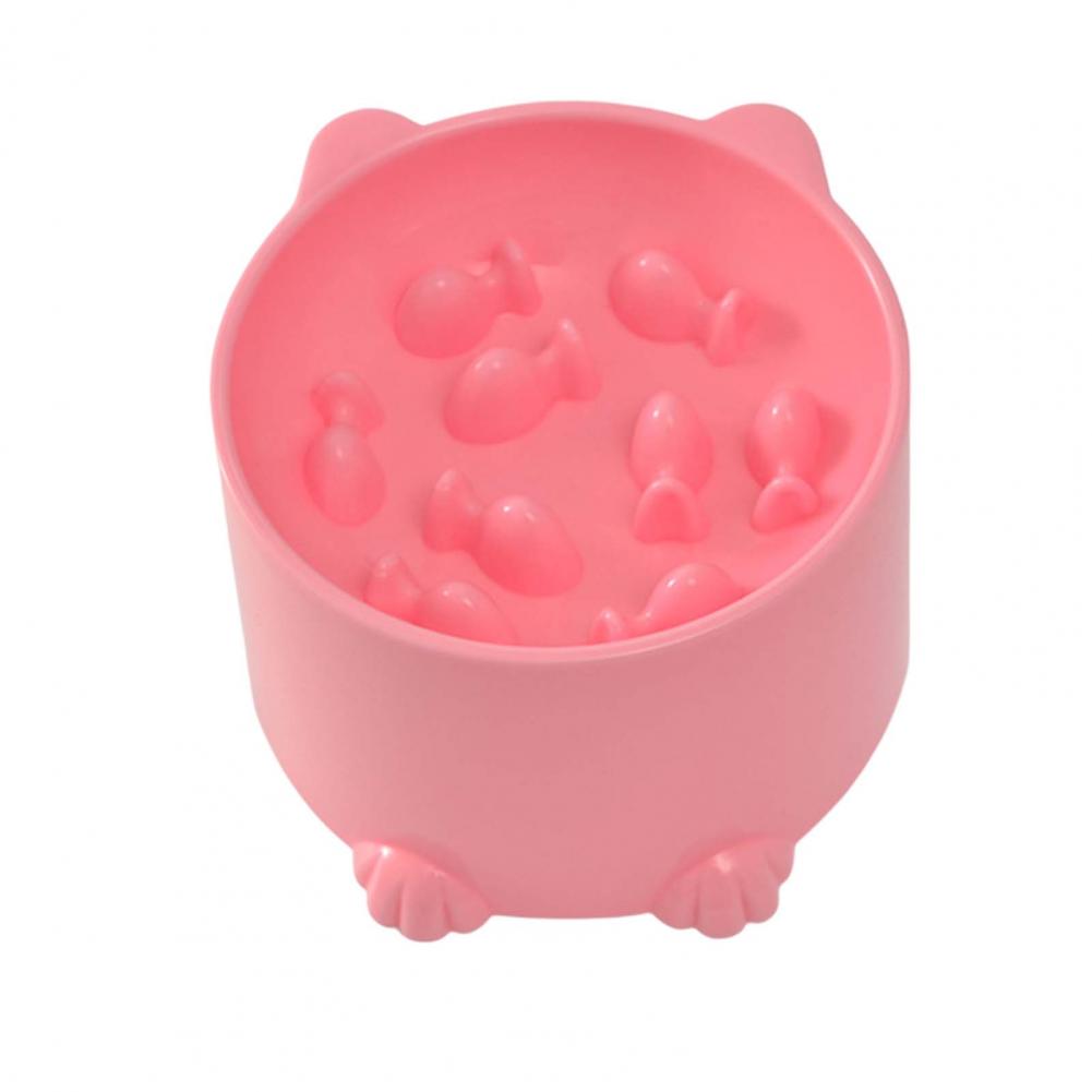 Диспенсер для еды, миска для воды, ежедневная поставка, миска для корма для кошек, высокие ножки, в форме мультфильма, большая емкость, защита от удушья, защита для шеи для домашних собак