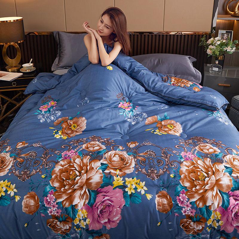 Шелковое одеяло с принтом, китайское классическое одеяло, толстое теплое большое одеяло, высококачественное постельное белье
