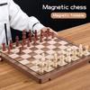 1 набор магнитных шахмат со складной шахматной доской портативный дорожный деревянный
