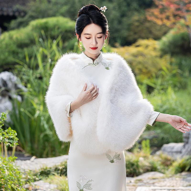 1011 spring and autumn new two-color lace embroidered seven-quarter sleeve long young temperament thin cheongsam