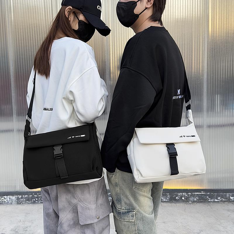 Men's Crossbody Bag Student Shoulder Bag Women's Large Capacity Messenger Bag