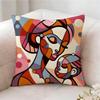 Illustration Of Diagonal Square Art Pillow Case Pillowcase Doublesided Printed Sofa Cushion Bedroom Headboard Pillow