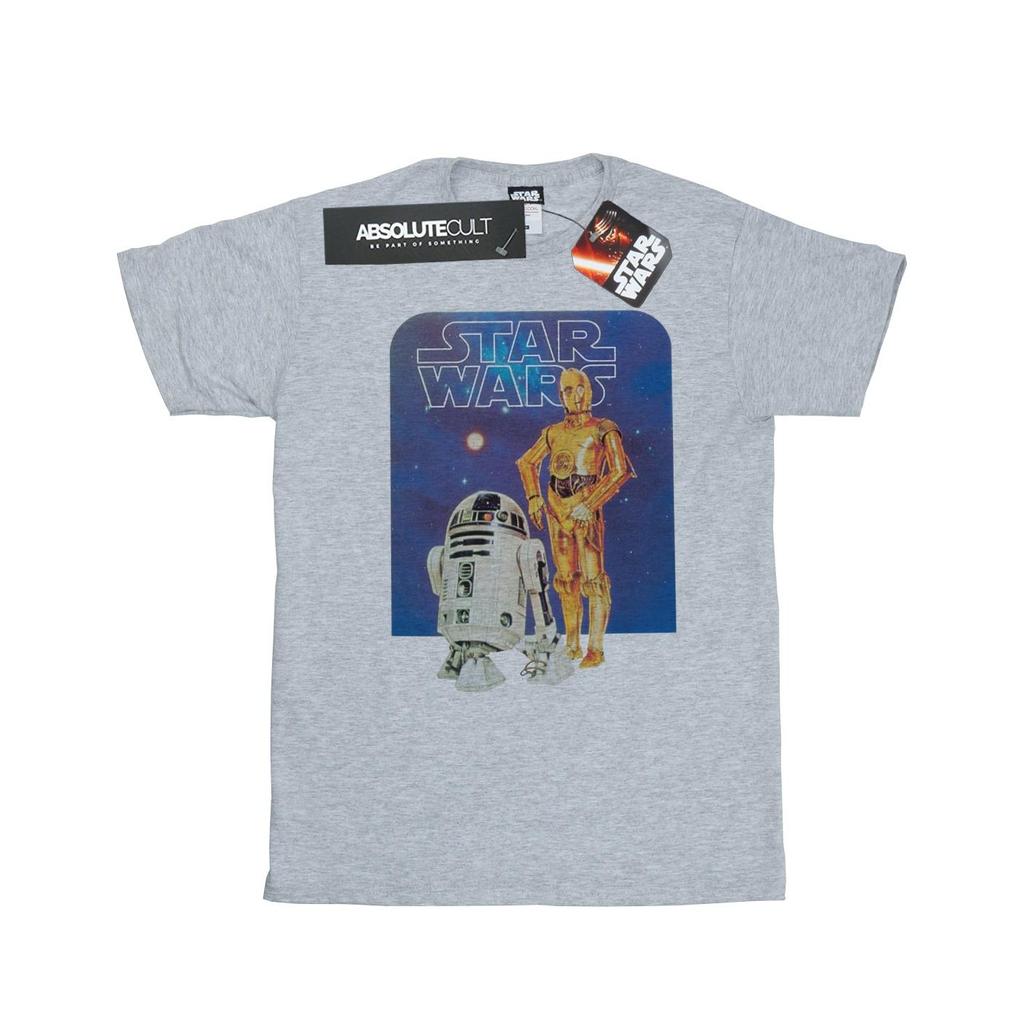 STAR WARS Mens R2-D2 And C-3PO T-Shirt