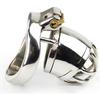 Caged Bird Male Stainless Steel Chastity Lock with Anti-Escape Curved Card Ring cb6000A271-1