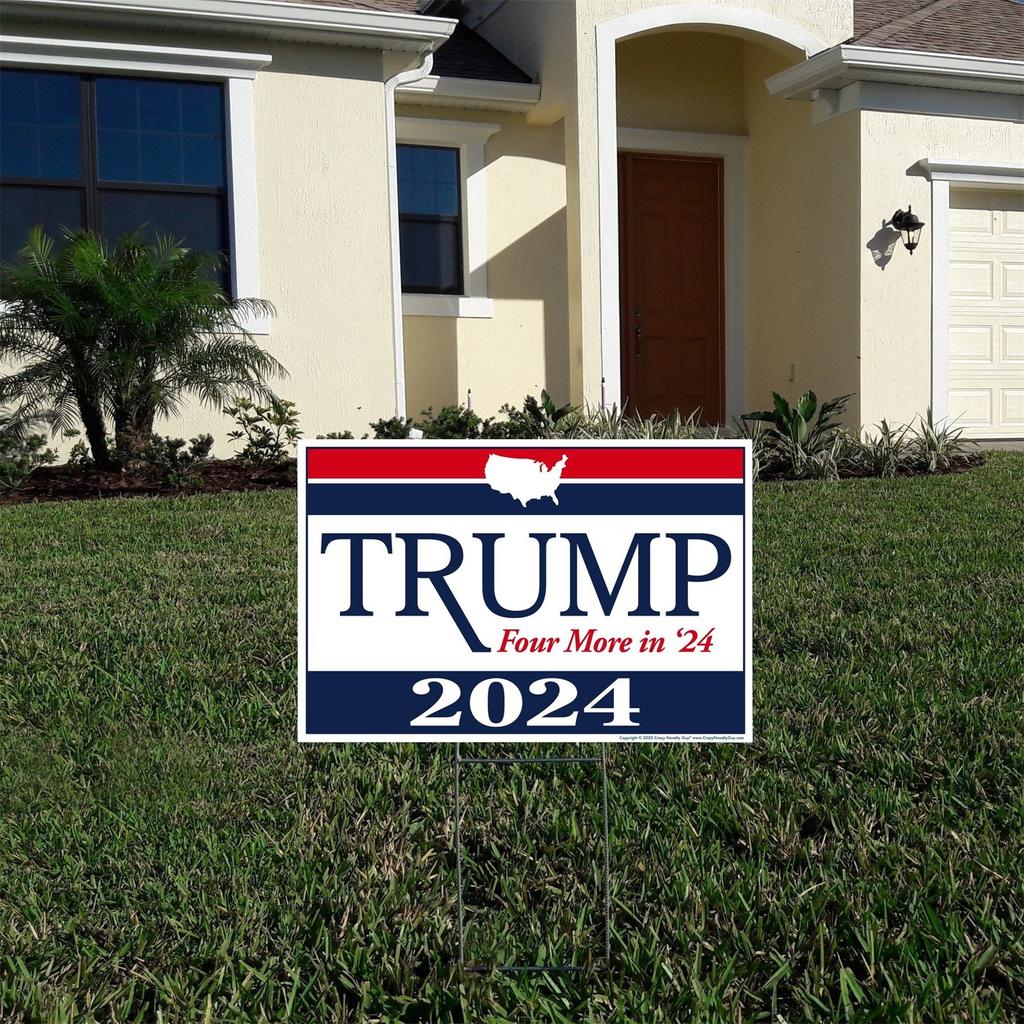 2024 Yard Sign, Donal President JD President 2024 Yard Sign, 18x12 Double-Sided Sign, Metal H-Stake