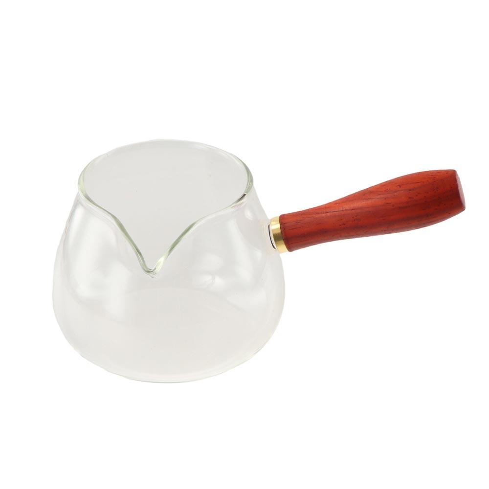 Transparent Glass Sharing Tea Cup Chinese Style Loose Leaf Tea Maker Milk Clear Tea Kettle  Office