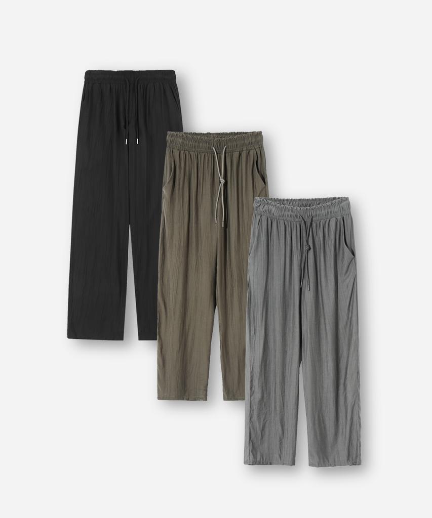 TRIP LE SENS Unisex Steady Summer Pleated Pants_3 Color