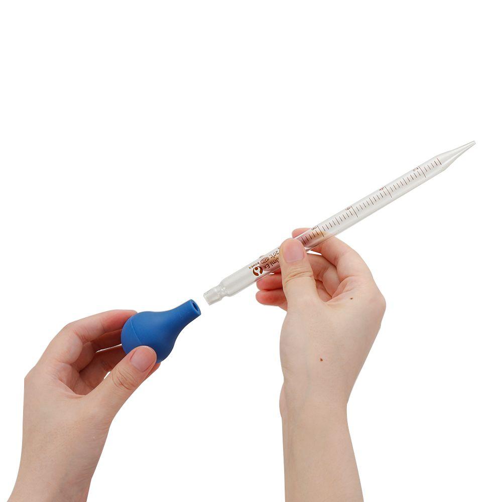 Multi-function Test Tubes Lab Supplies Graduated Pipettes Glass Dropper Liquid Transfer Rubber Head