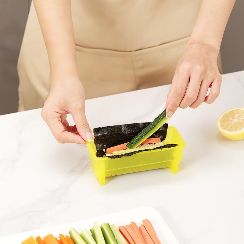 Бытовая форма для роллов из риса для суши, сделай сам, цилиндрическая форма для суши, инструменты для изготовления, антипригарный пресс для еды, кухня, бенто, онигири, рисовый шарик