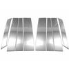BRIGHTZ Rooks 44 45 47 48 Super Mirror Stainless Plated Pillar Panel Without Visor 8PC [PIL-SIL-430] B44A B45A B47A B48A B44 B45 B47 B48