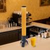 3L Beer Tower Dispenser W/ Ice Tube, Clear & Black Liquor Dispenser for Parties, Bars, Home Use - 100oz Capacity, 32.28in Height