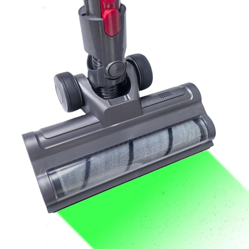 Для пылесоса Dyson V7 V8 V10 V11 V15 насадка с мягким валиком и светодиодной подсветкой для деревянного пола