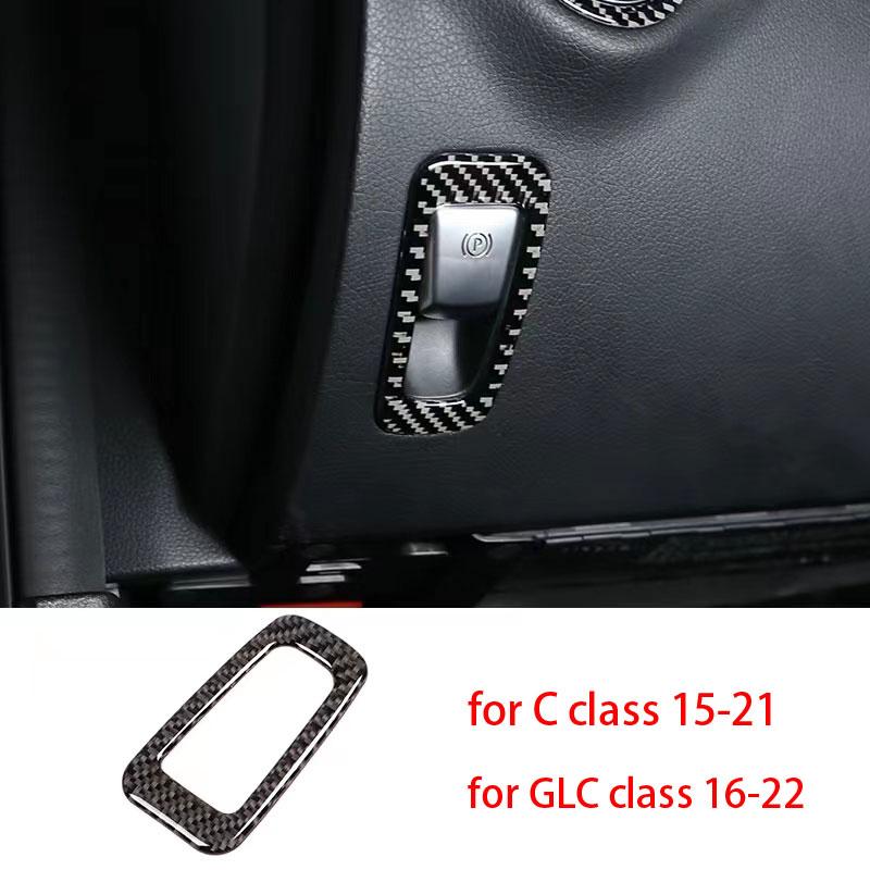 Для Mercedes Benz C GLC Class W205 X253 из настоящего углеродного волокна, аксессуары для интерьера автомобиля, украшение с центральным управлением