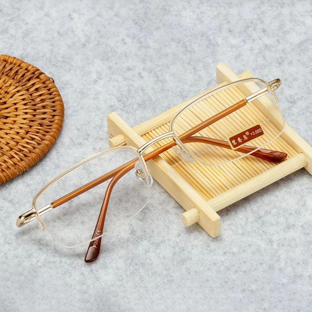 Eye Protection Square Eyeglasses Metal Hyperopia Glasses Elegant Presbyopic Eyewear Men Women