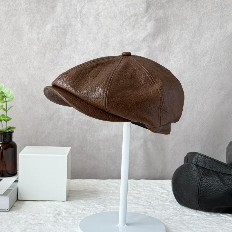 25 ранняя осень новая шляпа с узором личи, ретро, современная, кожаная, из полиуретана, уличная, модная, кепка папы