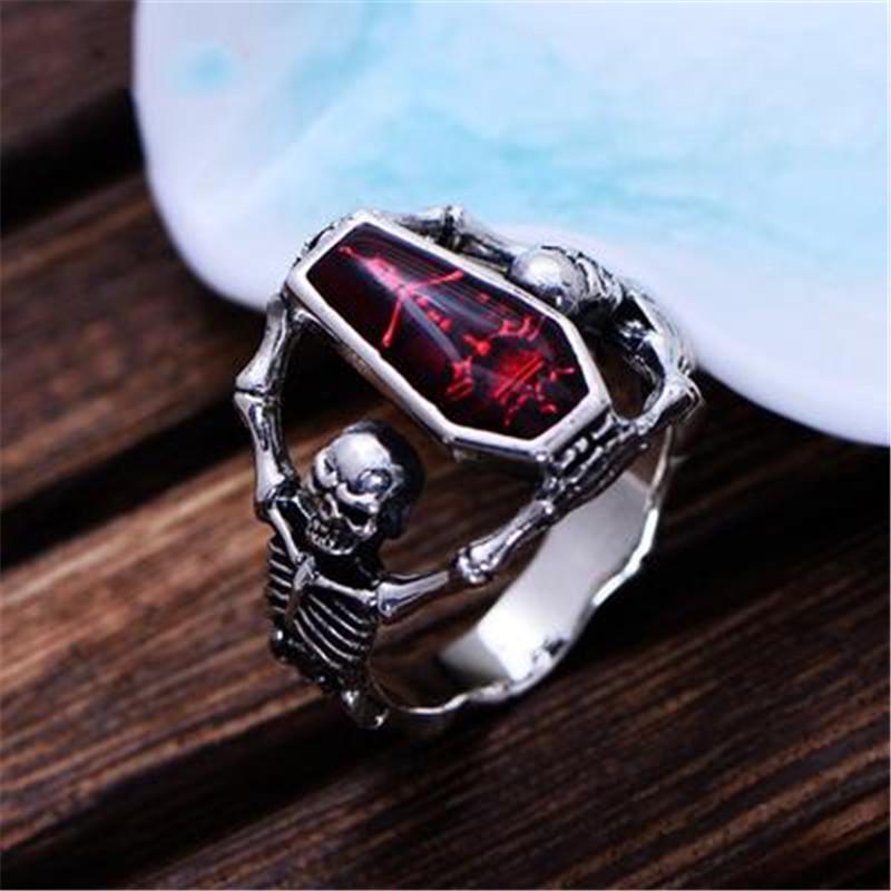 Ring Skull Coffin Coil Ring AVE