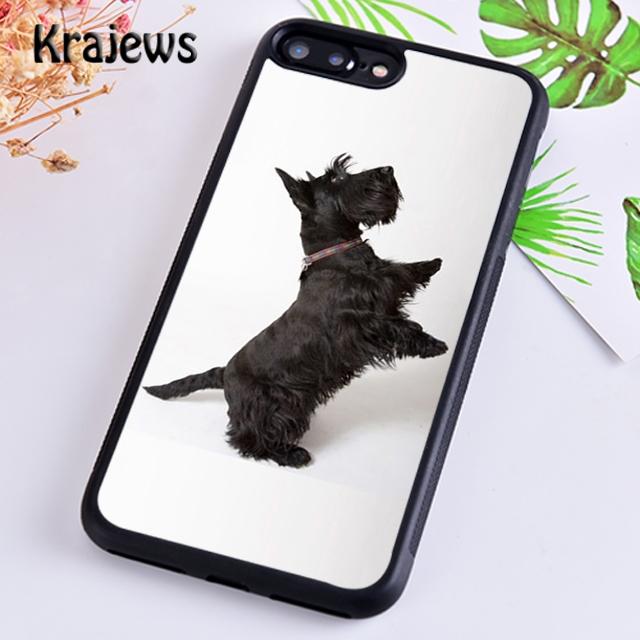 Krajews Черный шотландский терьер щенок чехол для телефона для iPhone 17 Air 16 15 14 plus 11 12 13 pro max Fundas