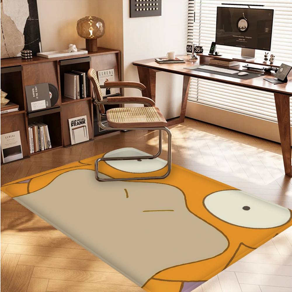 Cartoon P-Psyduck Door Mat Washable Non-Slip Living Room Sofa Chairs Area Mat Kitchen Doormat Area Rug