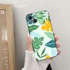 ДЛЯ iPhone Leaves Monstera Green Phone Case 14 11 12 Pro 8 7Plus SE X Pro 14 MAX 12 13 MINI XR XS iphone 14 Мягкие чехлы для телефонов