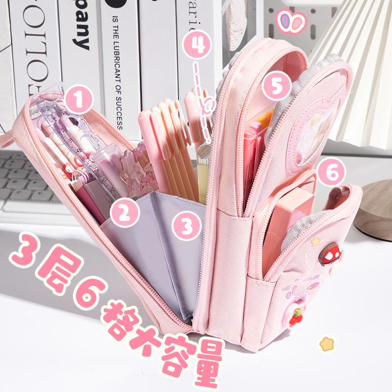 «Многофункциональный пенал для девочек — идеально подходит для учеников начальной и средней школы»