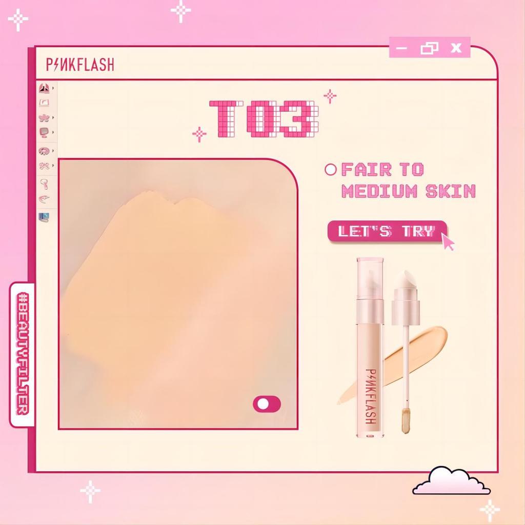 PINKFLASH HD безупречный консилер для лица, водостойкий BB-крем с полным покрытием, дышащая жидкая основа, основа для макияжа, женская косметика