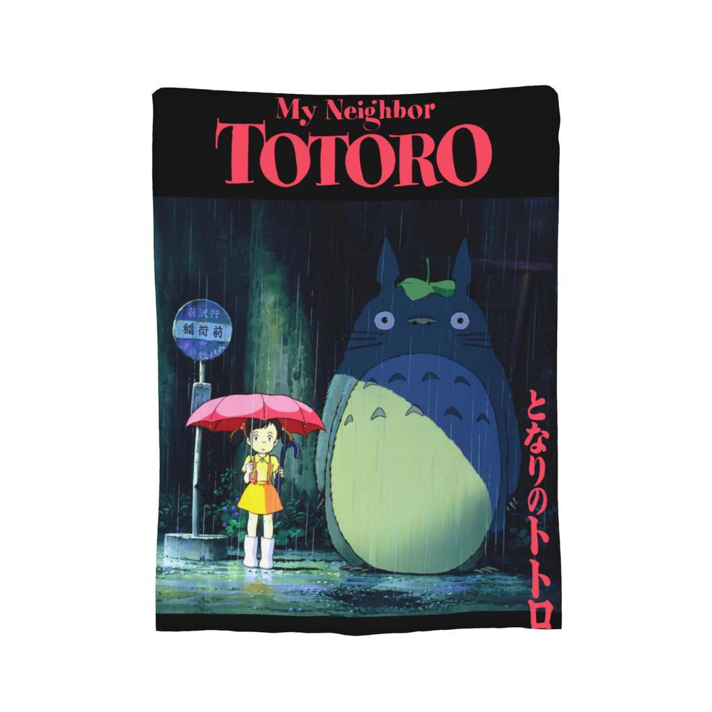 Традиционные вязаные одеяла Некобус Японские Т-Тоторо Кот-автобус Флисовый плед Постельные принадлежности Диван Портативные Мягкие Теплые Покрывала