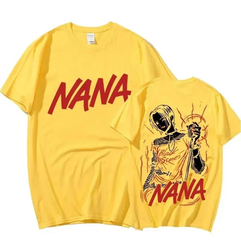 Anime Nana Osaki Print Casual Crew Neck Short Sleeve Comfort Top 100% Cotton Women‘s’ Summer T-Shirt Fashion Trend T-Shirt