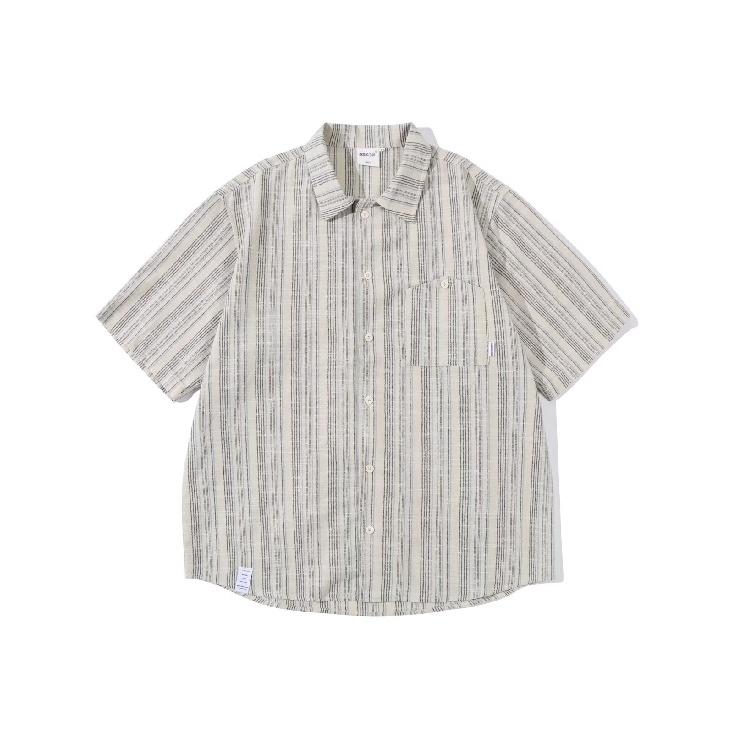 Летняя одежда мужская ретро повседневная рубашка студенческая свободная нишевая дизайнерская забавная новая мужская верхняя часть для ношения на открытом воздухе