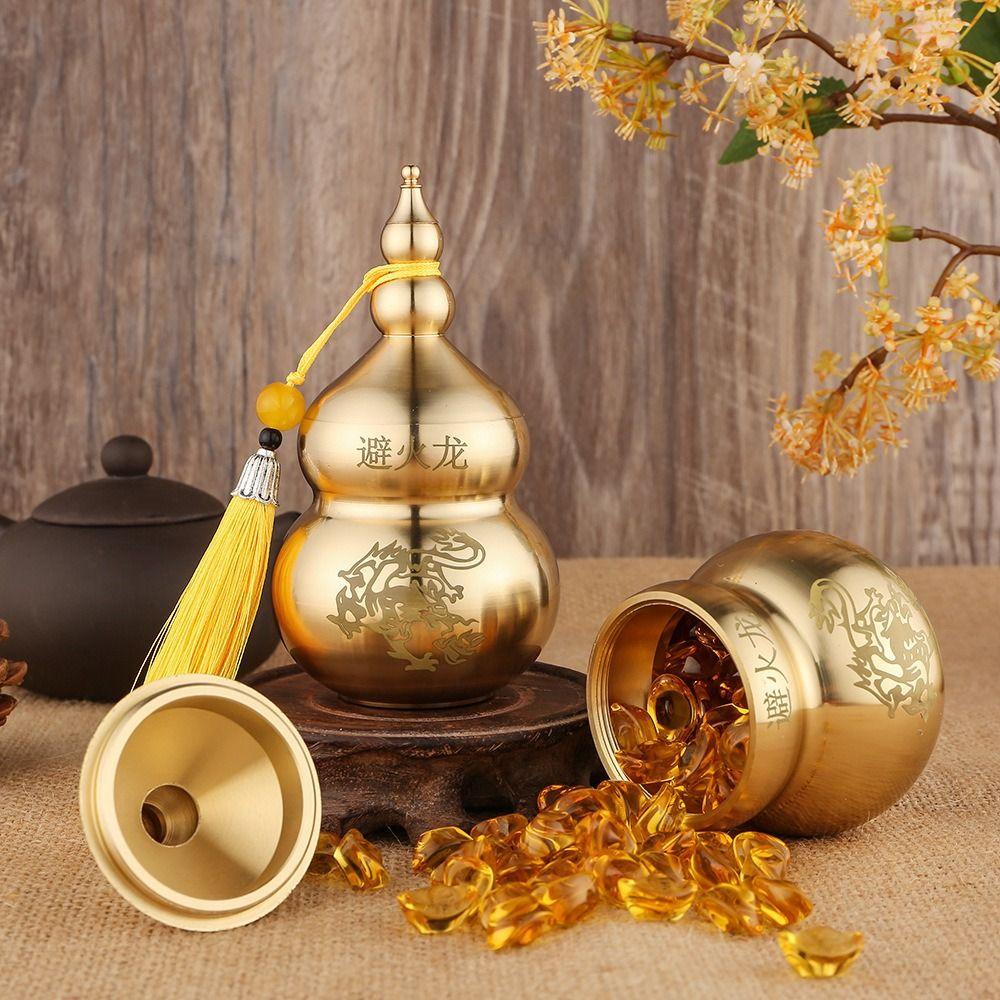 Медная тыква в китайском стиле, ремесленная огнестойкая тыква-дракон, креативная гостиная
