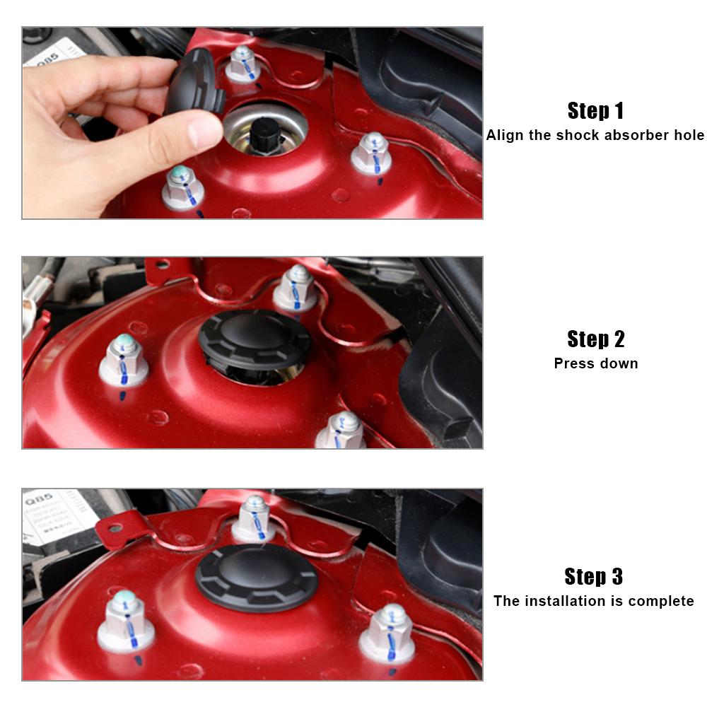 Защитный чехол для автомобильного амортизатора, водонепроницаемый пылезащитный чехол для Mazda 3 Axela CX-4 CX-5 CX-8 Atenza, автомобильные аксессуары 2 шт.